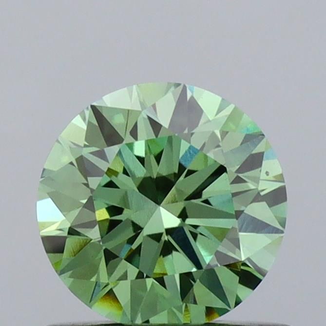 0.61 CT Fancy Vivid Green ROUND
