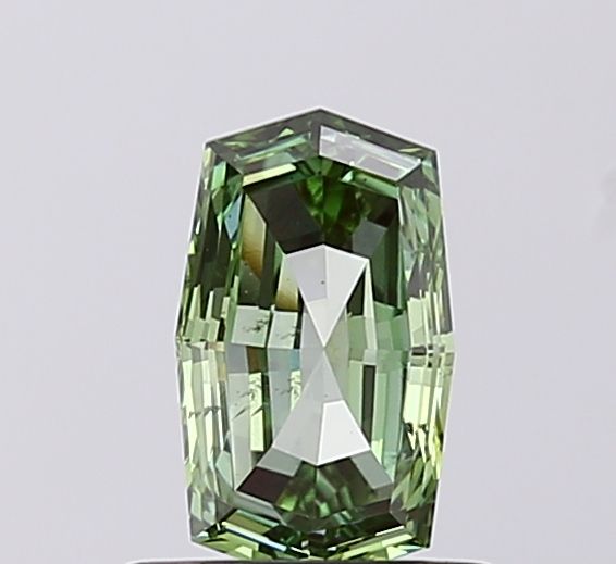 0.72 CT Fancy Vivid Green OCTAGONAL