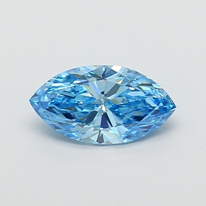 1.58 CT Fancy Vivid Blue MARQUISE