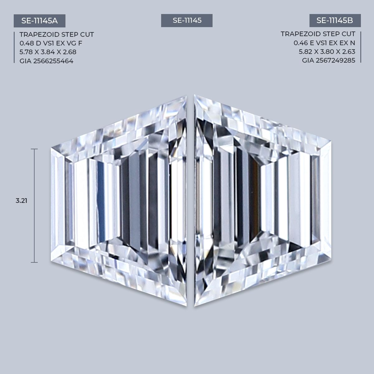 0.48 ct Trapezoid Diamond