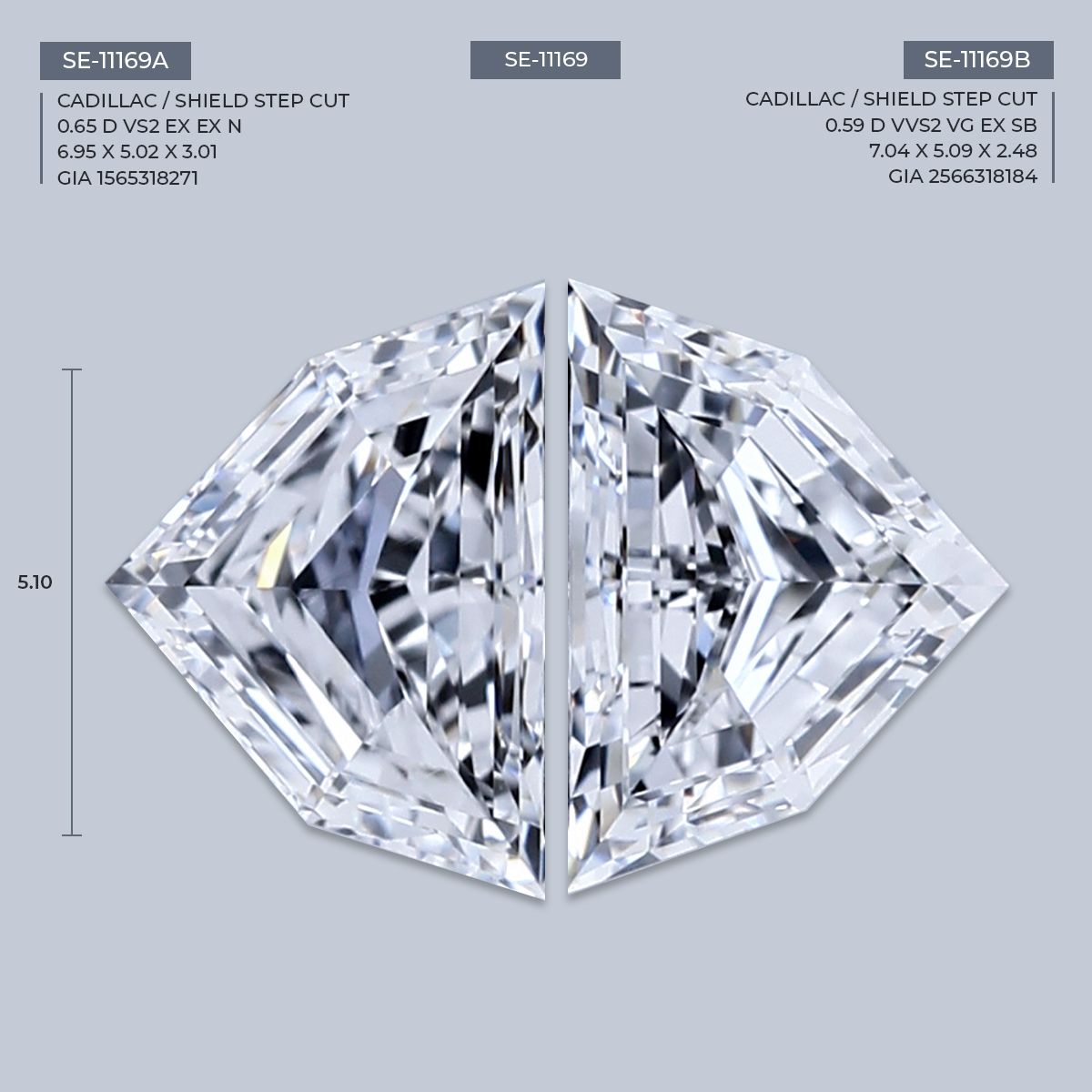 0.65 ct Shield Diamond