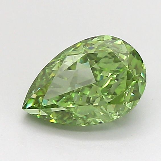 1.0 CT Fancy Vivid Green PEAR