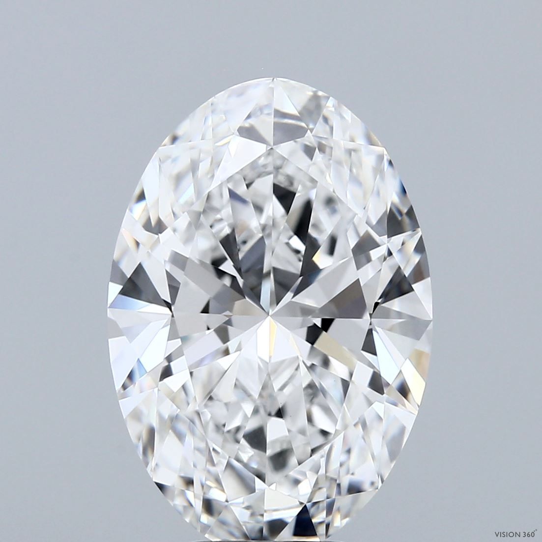 6.07 ct. oval Lab Grown Diamond front image
