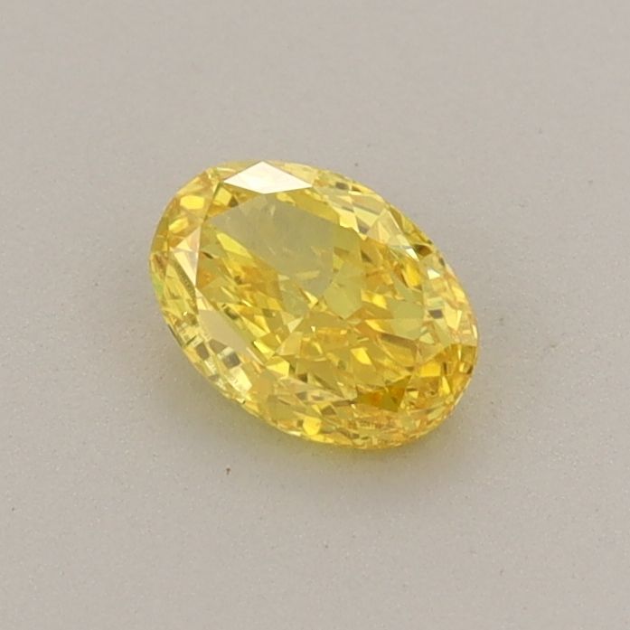 0.38 CT Fancy Vivid Yellow OVAL