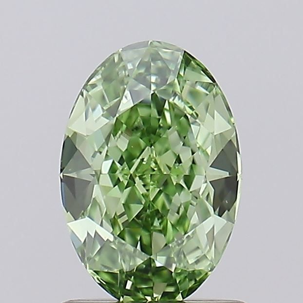 1.04 CT Fancy Vivid Green OVAL