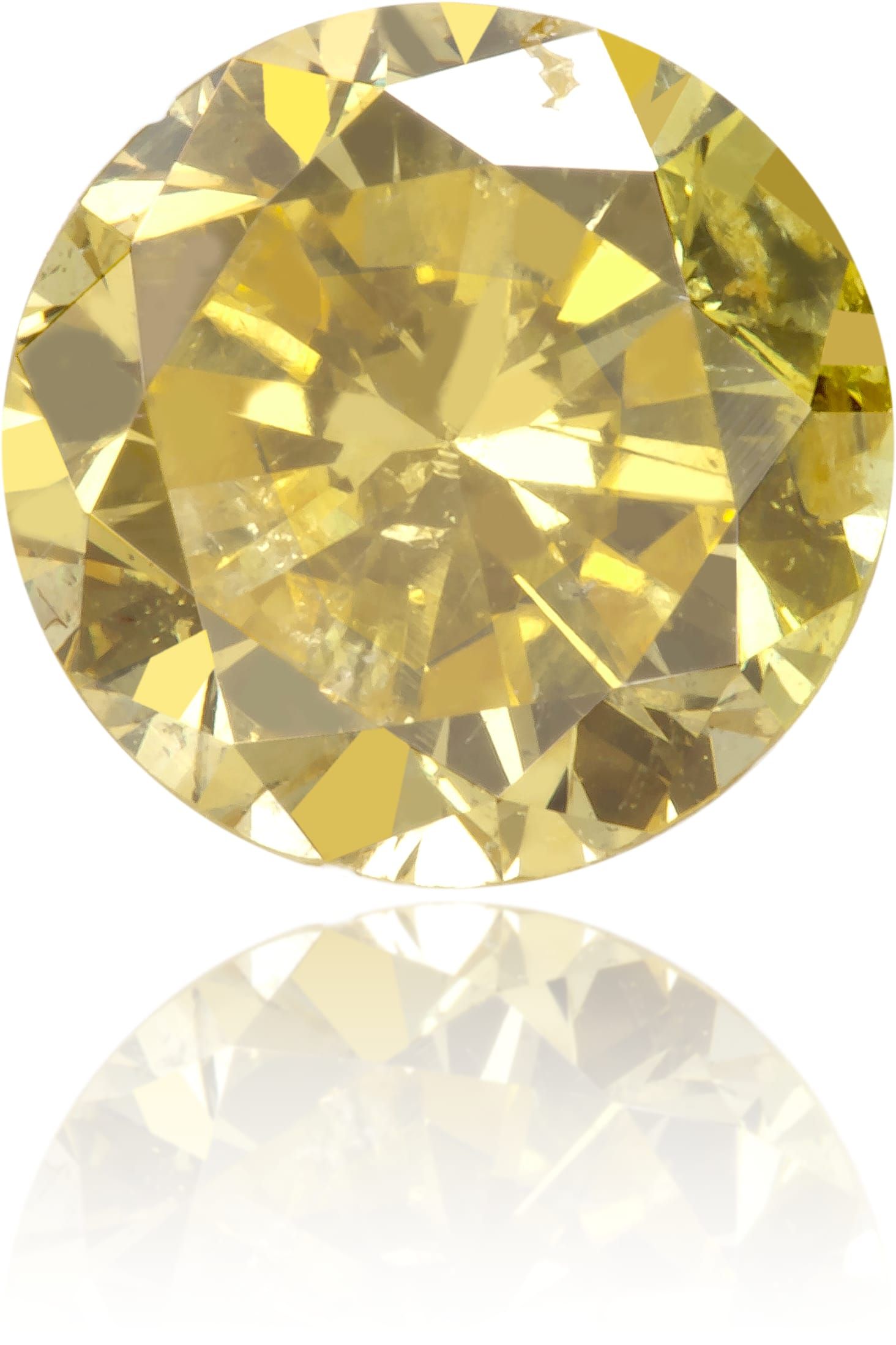 Diament 1.02 ct Fancy Greenish Yellow/I2