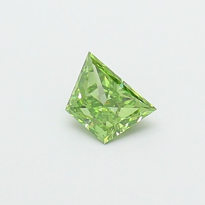 0.51 CT Fancy Vivid Green TRAPEZOID