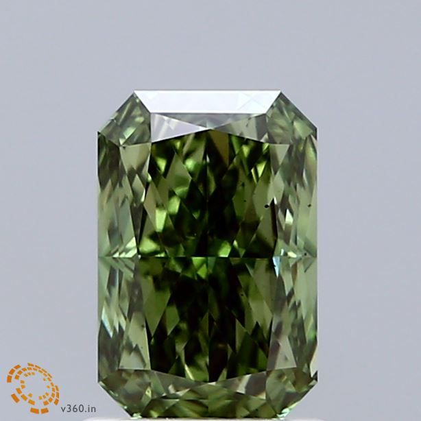 1.51 CT Fancy Vivid Green RADIANT
