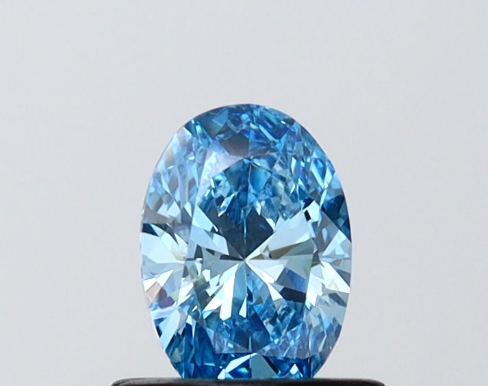 0.57 CT Fancy Vivid Blue OVAL
