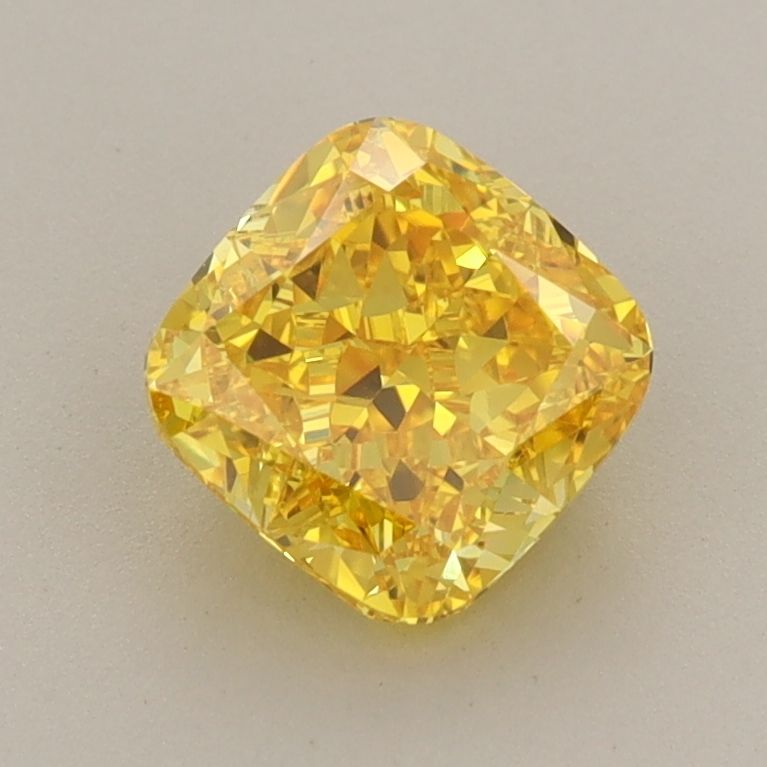 1.3 CT Fancy Vivid Yellow CUSHION MODIFIED