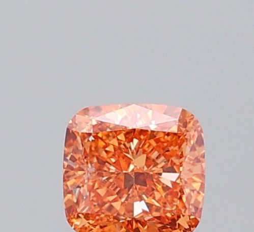 0.52 CT Fancy Vivid Orange CUSHION MODIFIED