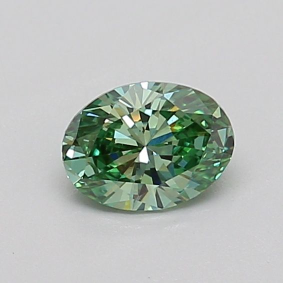 0.4 CT Fancy Vivid Green OVAL