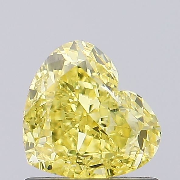 1.01 CT Fancy Intense Yellow HEART