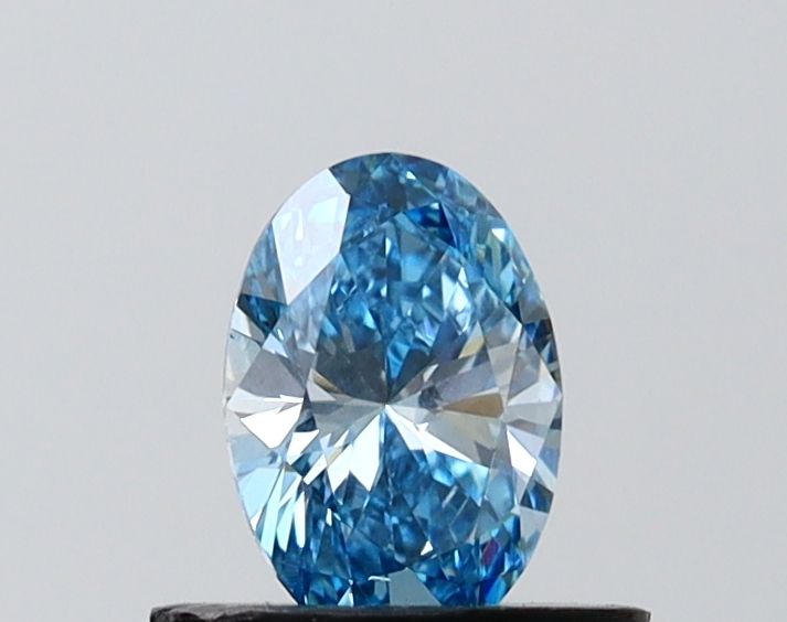0.57 CT Fancy Vivid Blue OVAL