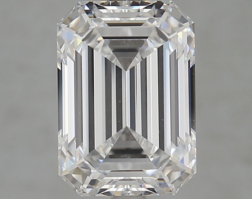 Diamant Émeraude 4.08 ct - Couleur D - Pureté VVS1