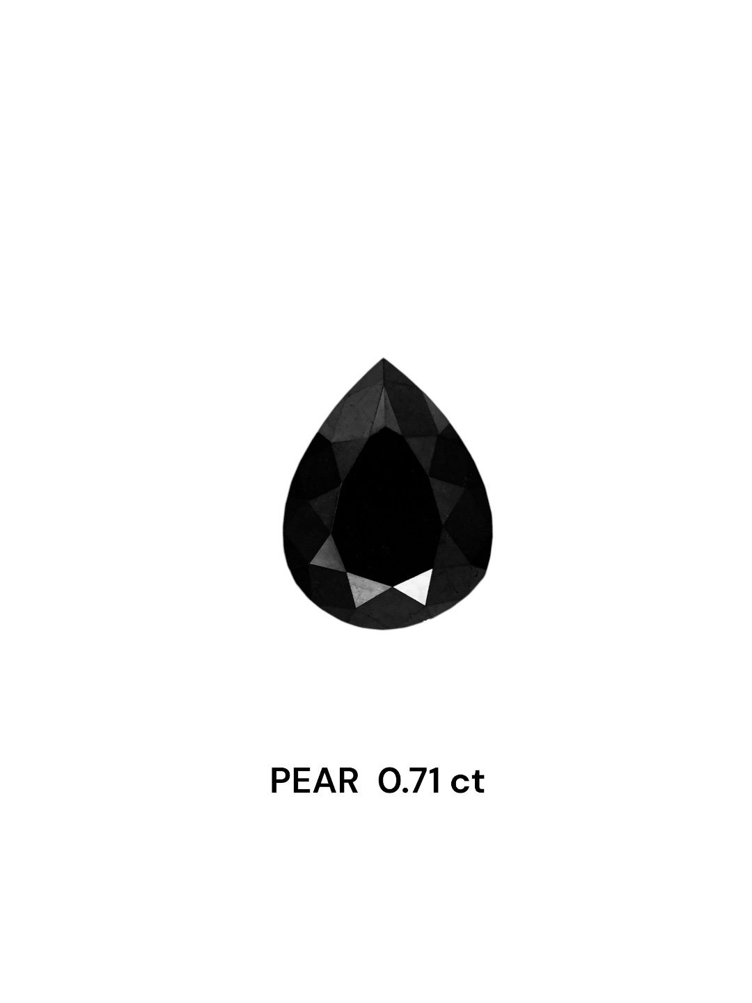 Diament 0.71 ct Fancy Black/VVS2