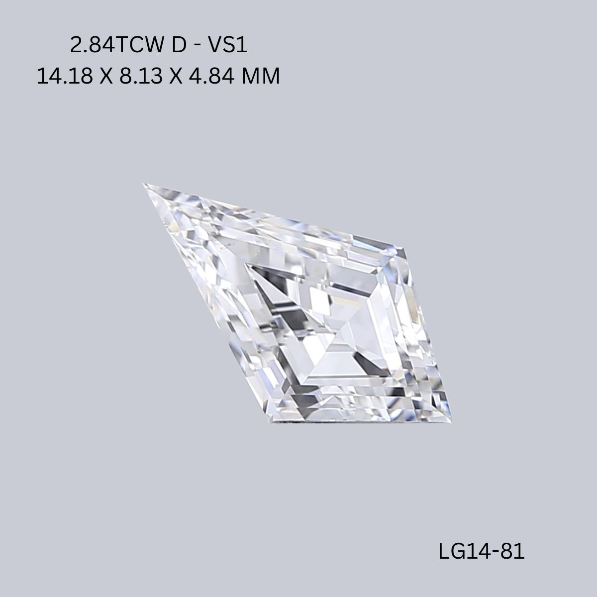 2.84 ct lab-grown Kite Diamond