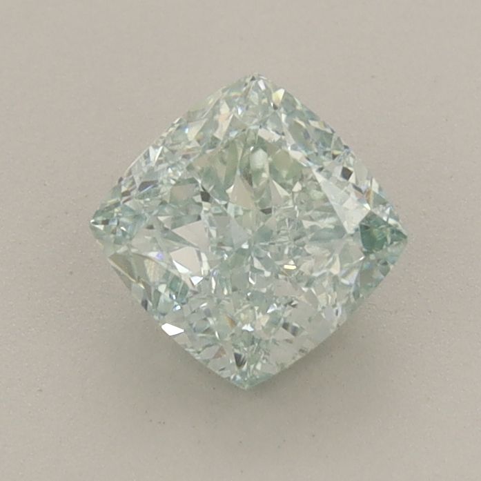 0.99 CT Fancy Blueish Green CUSHION MODIFIED