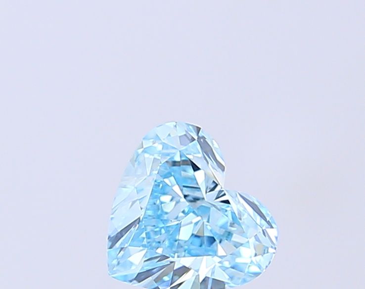 1.03 CT Fancy Vivid Blue HEART