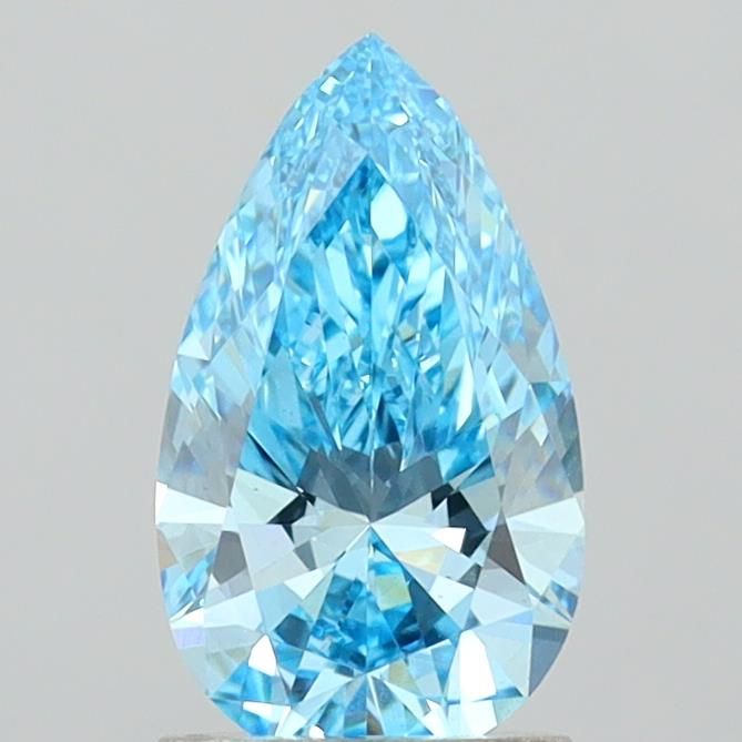 1.45 CT Fancy Vivid Blue PEAR
