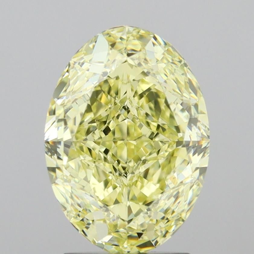 Diament 3.34 ct Fancy Light Yellow/VS1