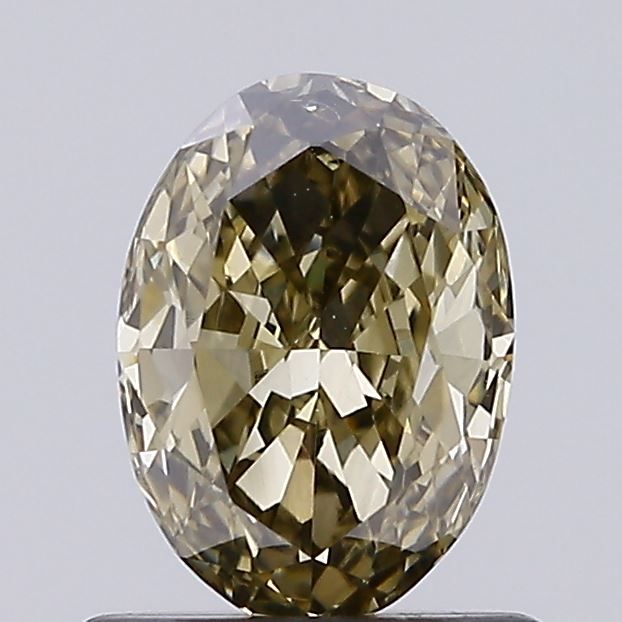 0.77 CT Fancy Light Grayish Yellow OVAL