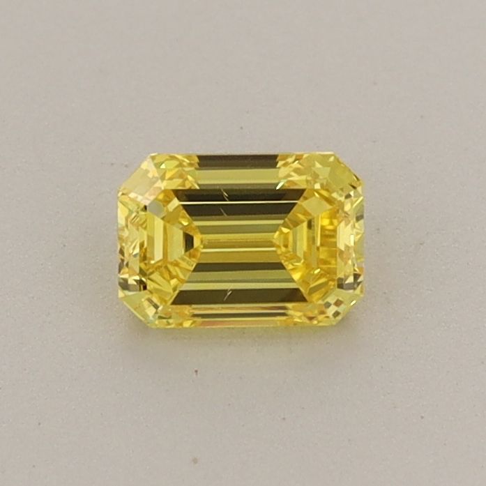 0.4 CT Fancy Vivid Yellow EMERALD