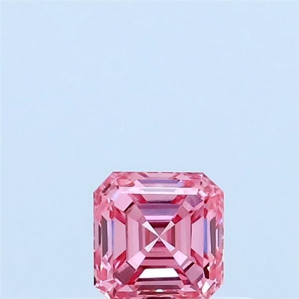 0.32 CT Fancy Vivid Pink ASSCHER
