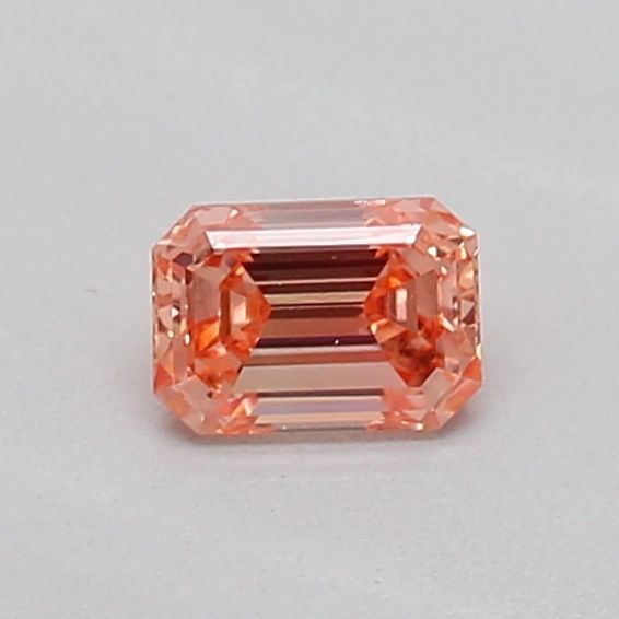 0.18 CT Fancy Vivid Orangey Pink EMERALD