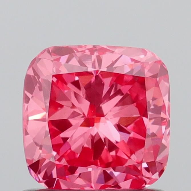 0.88 CT Fancy Vivid Pink CUSHION MODIFIED
