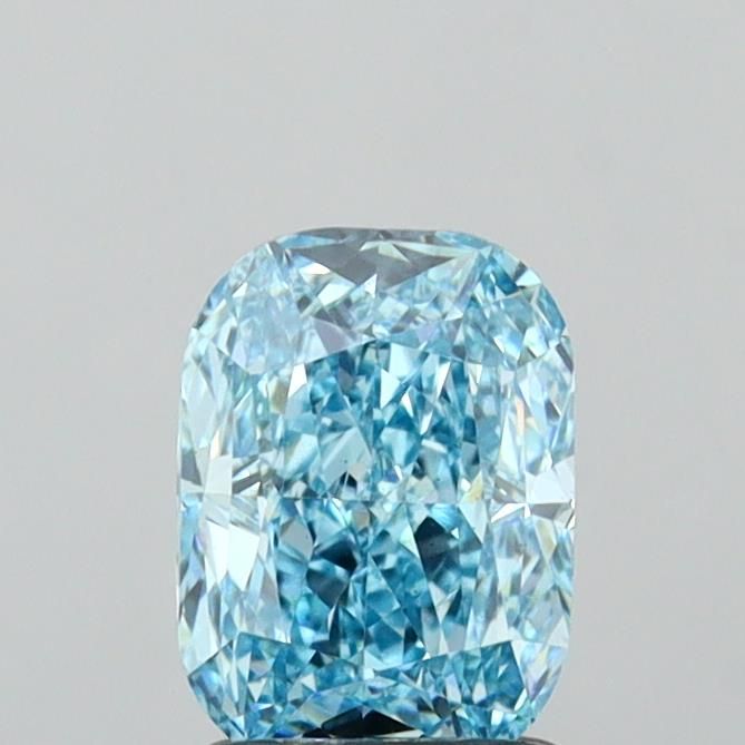 1.47 CT Fancy Vivid Blue CUSHION MODIFIED