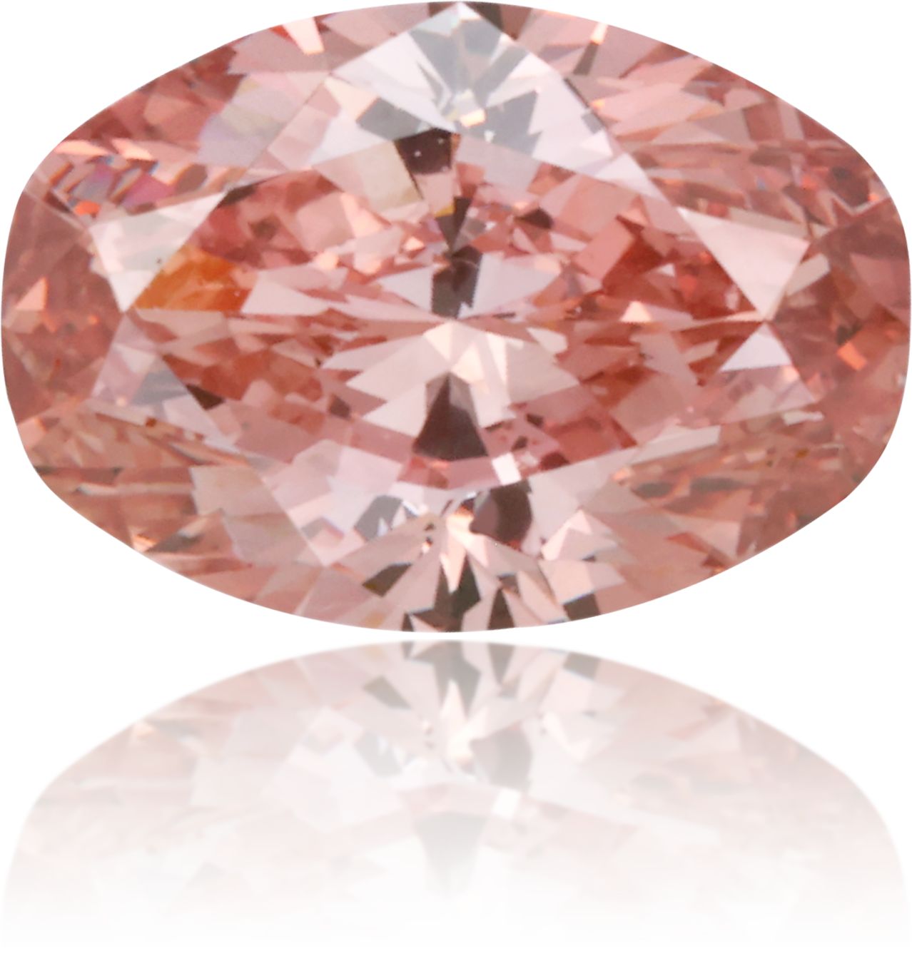Diament 0.89 ct Fancy Brownish Orangey Pink/VS2