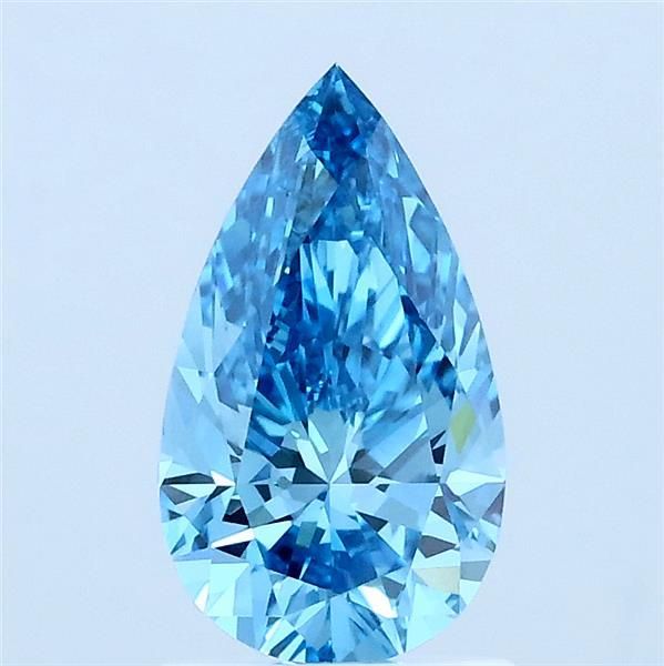 1.0 CT Fancy Vivid Blue PEAR