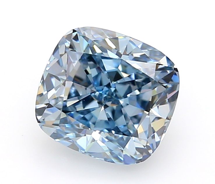 1.06 CT Fancy Vivid Blue CUSHION MODIFIED