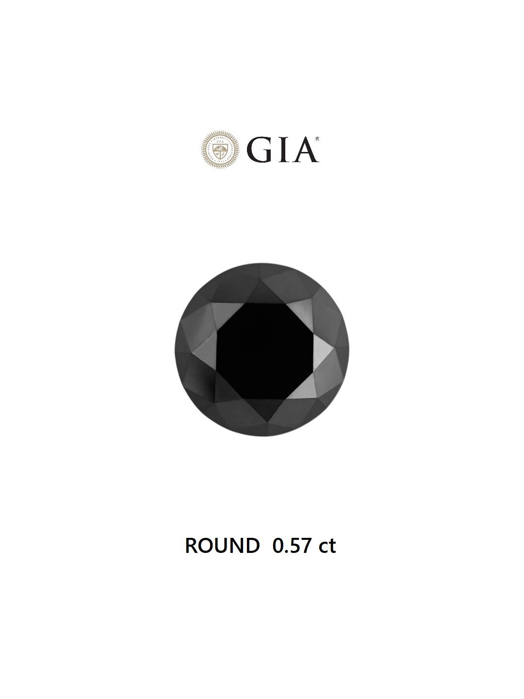 Diament 0.57 ct Fancy Black/VVS2