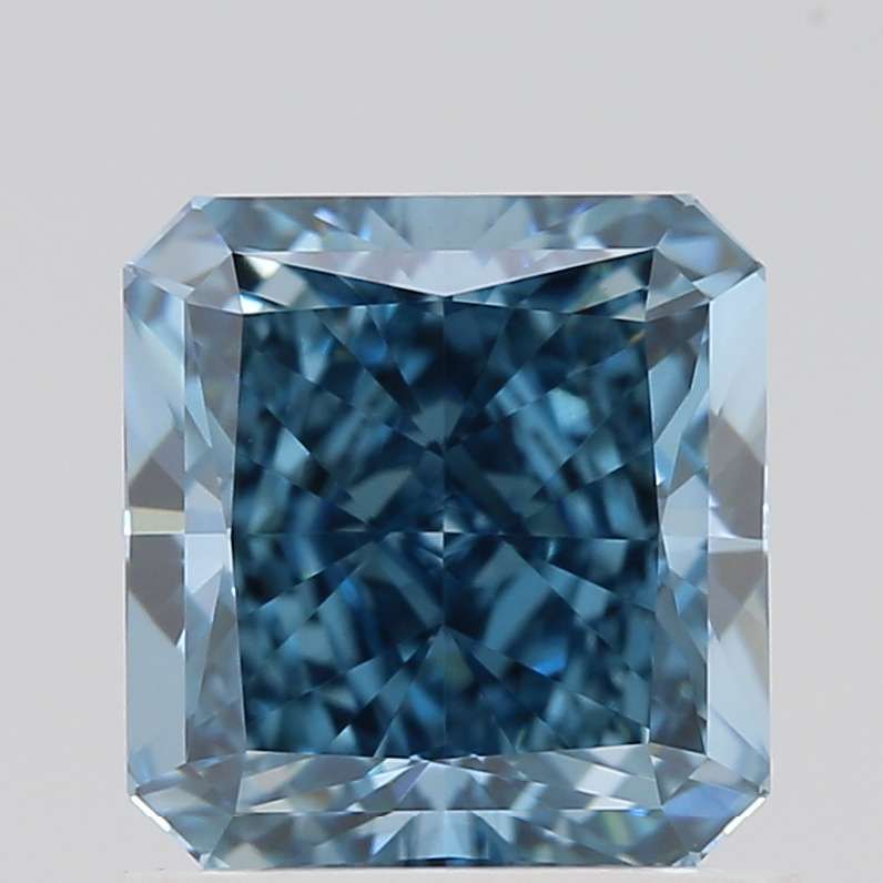 1.09 CT Fancy Vivid Blue SQUARE RADIANT