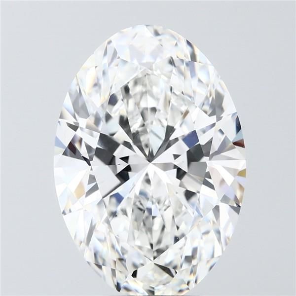 6.09 ct. oval Lab Grown Diamond front image