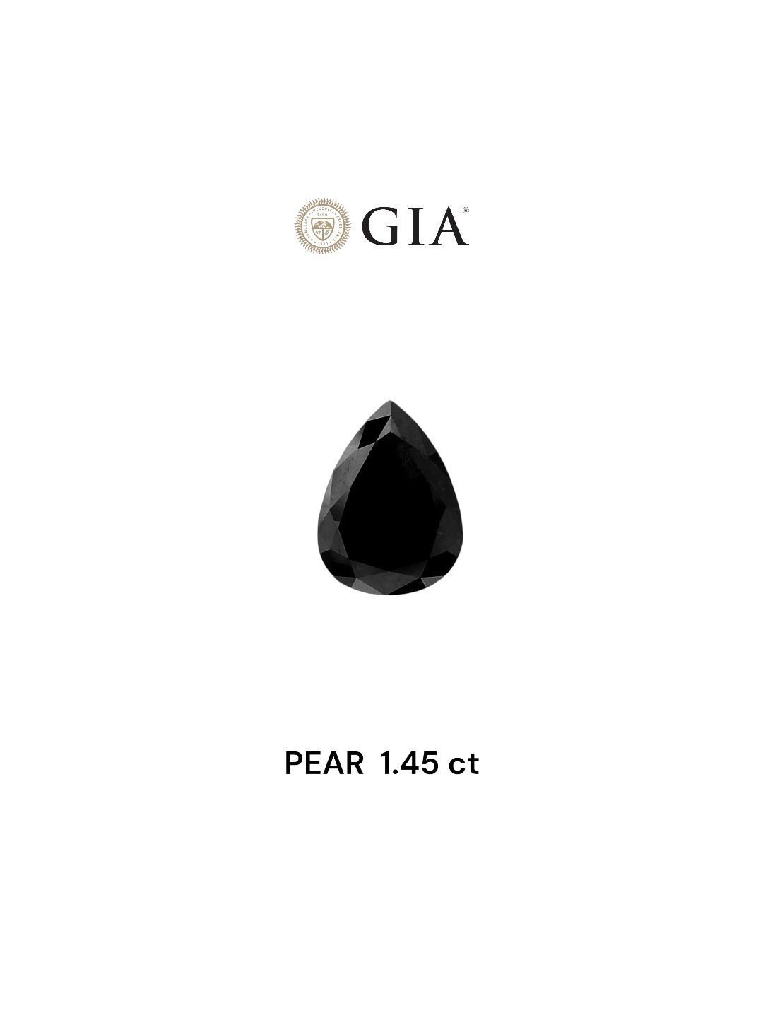 Diament 1.45 ct Fancy Black/VVS2