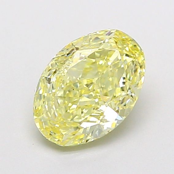 0.86 CT Fancy Light Yellow OVAL