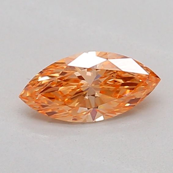 0.22 CT Fancy Intense Pinkish Orange MARQUISE