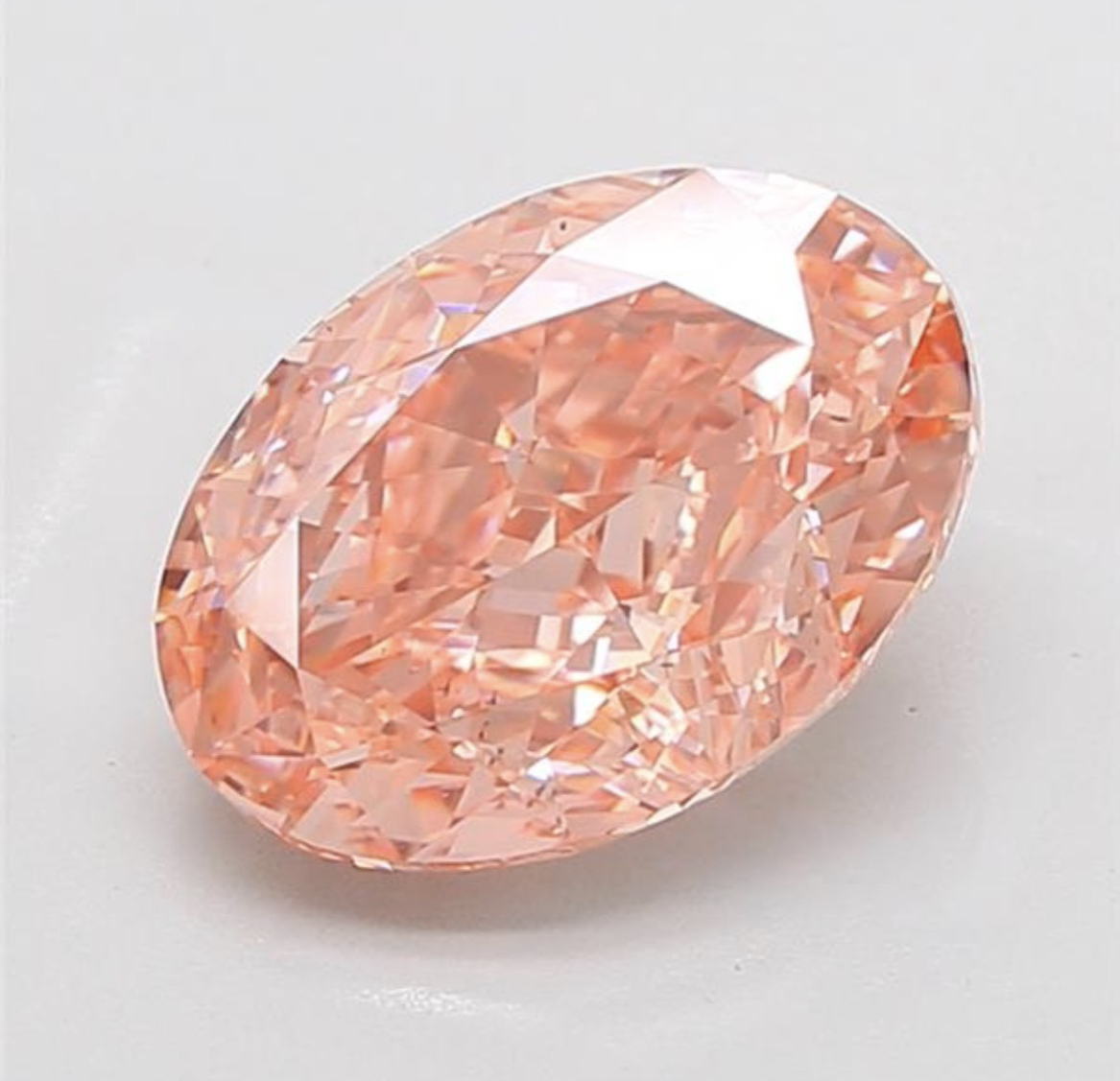 6.01 ct. oval Lab Grown Diamond front image