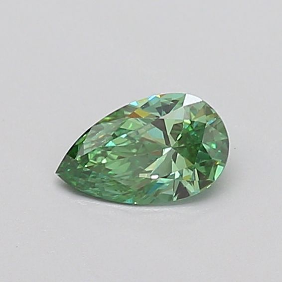 0.36 CT Fancy Vivid Green PEAR
