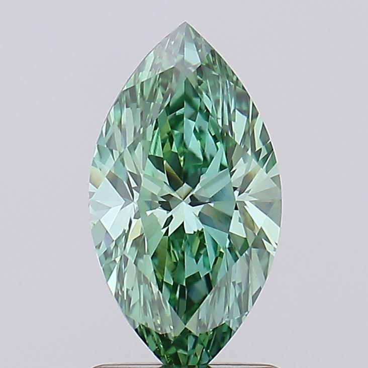 1.35 CT Fancy Vivid Green MARQUISE