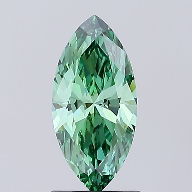 1.03 CT Fancy Vivid Green MARQUISE