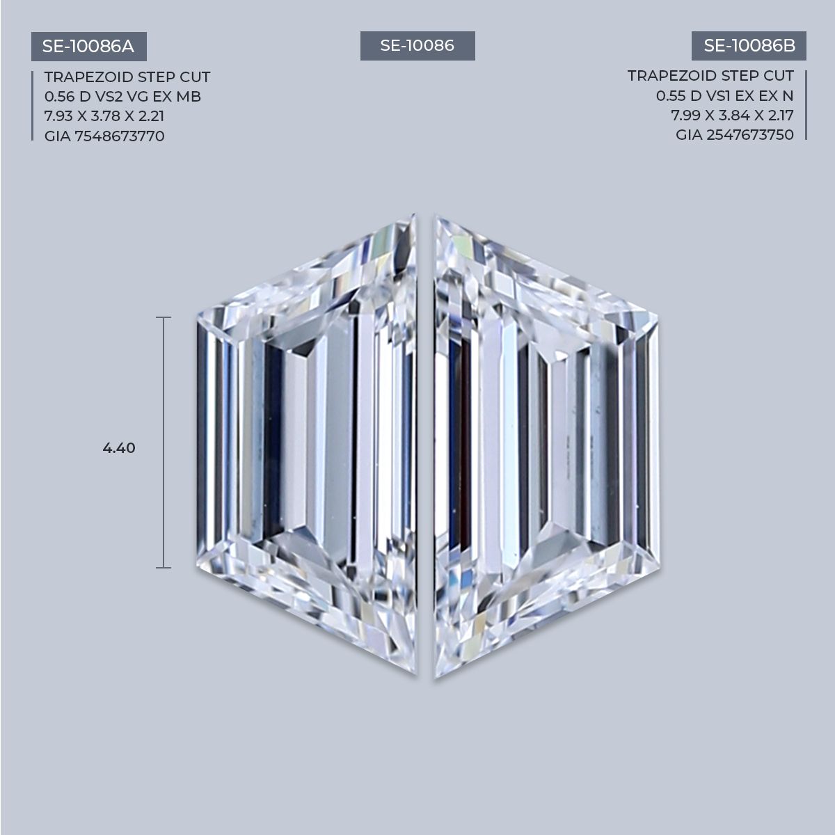0.56 ct Trapezoid Diamond