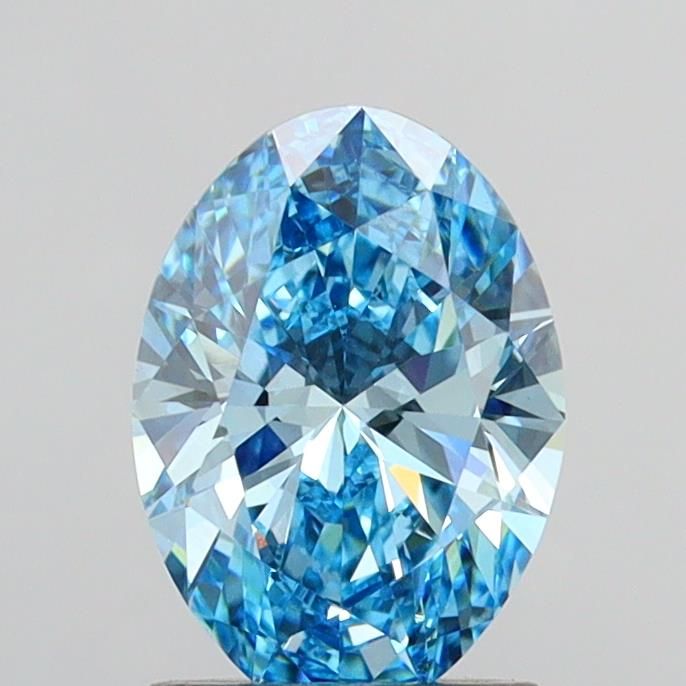 1.5 CT Fancy Vivid Blue OVAL