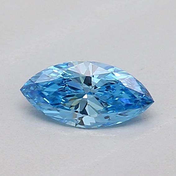 0.14 CT Fancy Vivid Blue MARQUISE