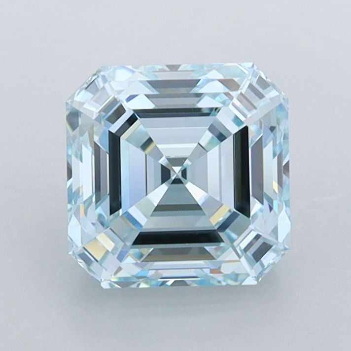 1.52 CT Fancy Intense Blue ASSCHER
