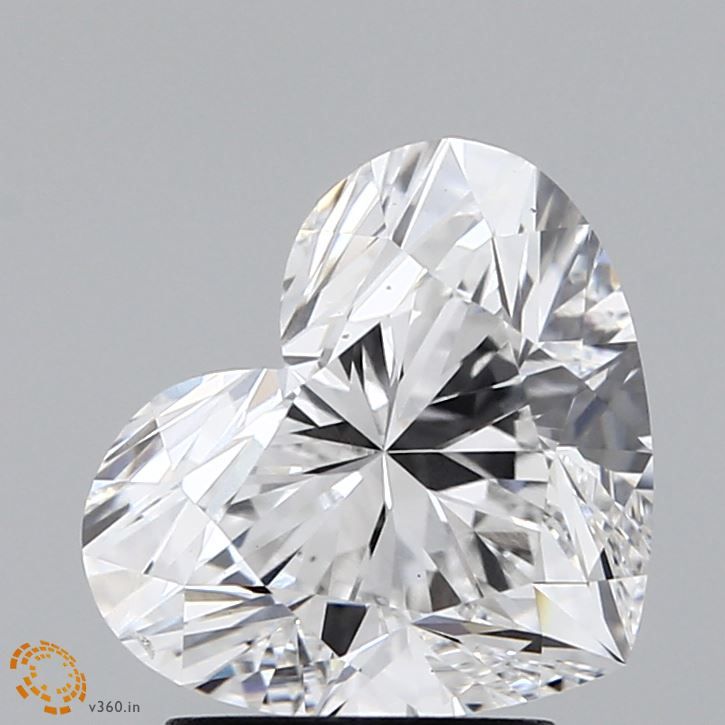 2.54 ct. heart Lab Grown Diamond front image