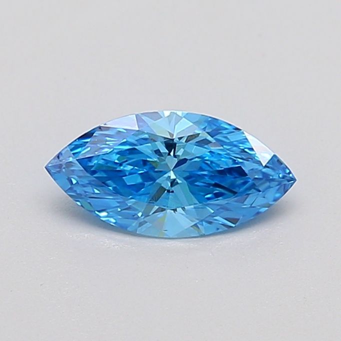 0.5 CT Fancy Vivid Blue MARQUISE